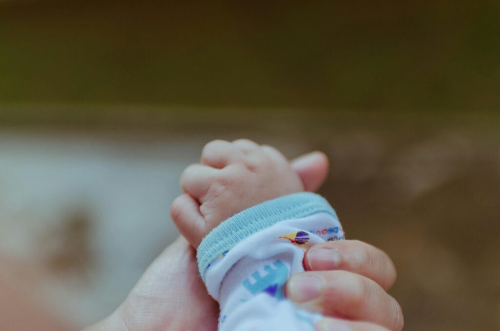 Newborn's hand