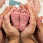 Newborn resting comfortably during the first 48 hours after circumcision